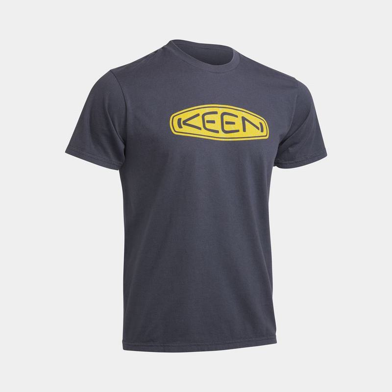 Keen Topo Logo - Erkek T-Shirt - Lacivert - Türkiye (926518MDC)